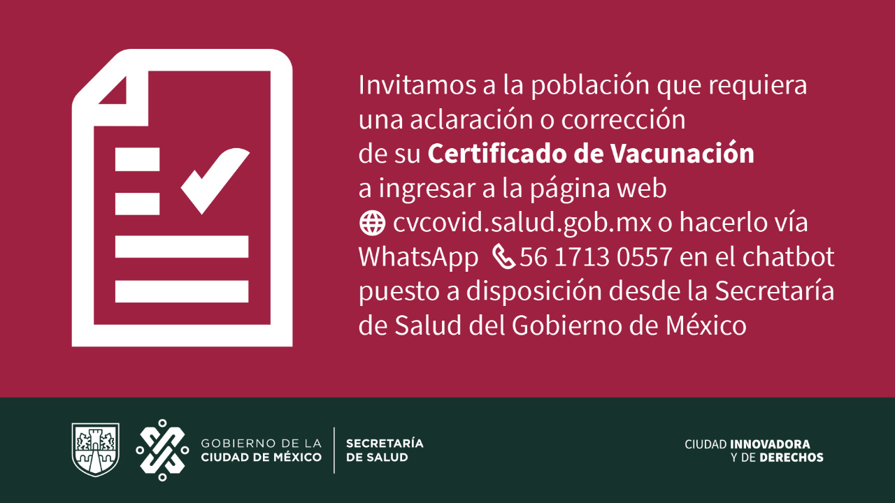 Certificado de Vacunación COVID 19